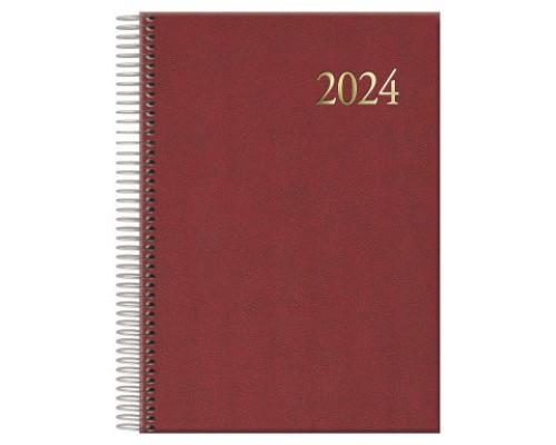 AGENDA 2026 SEGOVIA ESPIRAL DÍA PÁGINA 14 X 20 CM. COLOR BURDEOS DOHE 12734 - 26 (Espera 4 dias)